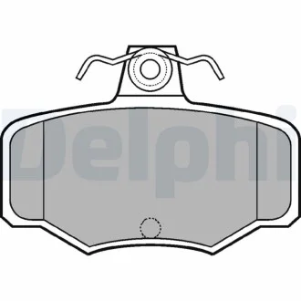 Тормозные колодки дисковые NISSAN Almera / Primera задняя сторона 90-06 Delphi LP617 (фото 1)