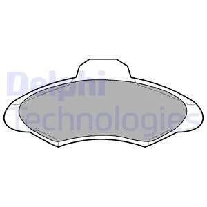 Комплект гальмівних колодок із 4 шт. дисків Delphi LP673