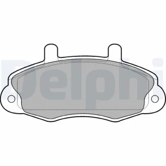 Тормозные колодки дисковые FORD Transit передняя сторона 91-97 Delphi LP766