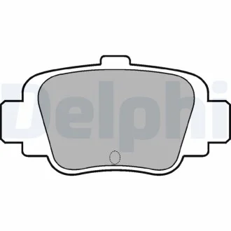 Тормозные колодки дисковые NISSAN Micra задняя сторона 93-02 Delphi LP780