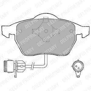 Тормозные колодки дисковые AUDI / FORD / SEAT / VW 100 / A4 / A6 / Galaxy / Alhambra / Sharan передняя сторона 91-00 Delphi LP784 (фото 1)