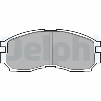 Тормозные колодки дисковые MITSUBISHI Colt / Eclipse / Galant / Lancer / Spacewagon передняя сторона 88-04 Delphi LP803
