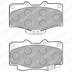 Тормозные колодки дисковые TOYOTA Hilux / Land Cruiser передняя сторона 89-05 Delphi LP854