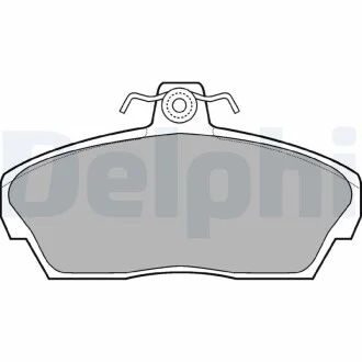 Гальмівні колодки дискові HONDA/ROVER Civic/25/45/200/400/800 \'\'F \'\'91-06 Delphi LP911