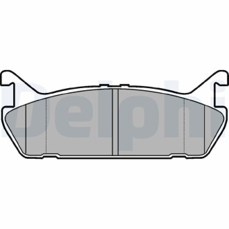 Тормозные колодки дисковые SUZUKI / DAIHATSU / MAZDA Baleno / Applause / MX5 / 323 / RX7 передняя сторона 89-02 Delphi LP931