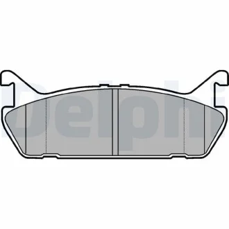 Тормозные колодки дисковые SUZUKI / DAIHATSU / MAZDA Baleno / Applause / MX5 / 323 / RX7 передняя сторона 89-02 Delphi LP931