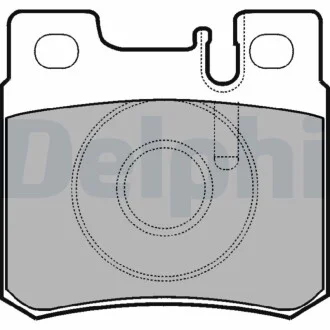 Тормозные колодки дисковые MERCEDES 190 (W201) / 200 (W124) E (W210) задняя сторона 85-04 Delphi LP946