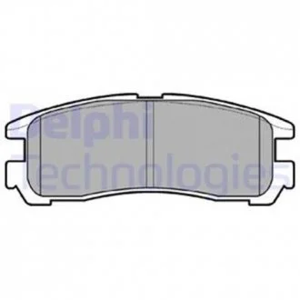 Тормозные колодки дисковые MITSUBISHI Sigma / Space / Galant / Pajero задняя сторона 91-07 Delphi LP955