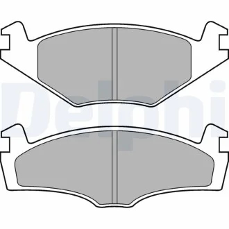 Комплект гальмівних колодок із 4 шт. дисків Delphi LP979