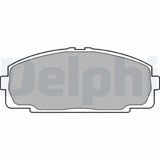 Гальмівні колодки, дискові Delphi LP989