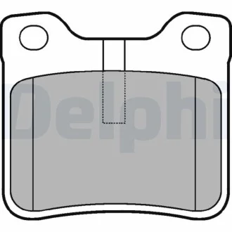 Тормозные колодки дисковые PEUGEOT 406/607 задняя сторона 96-05 Delphi LP991