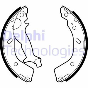 Гальмівна колодка HYUNDAI GETZ 1.1-1.6 09.02-12.10 Delphi LS2027