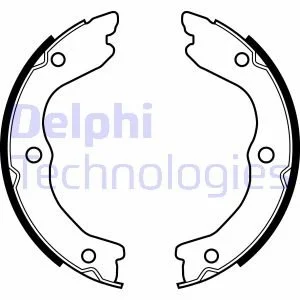 Тормозные колодки барабане Delphi LS2038