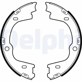 Гальмівні колодки, барабанні Delphi LS2086