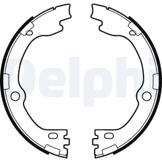 Гальмівні колодки, барабанні Delphi LS2119