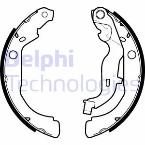 Колодки тормозные барабанные Delphi LS2127