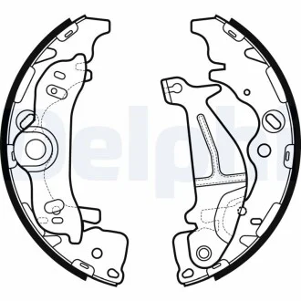 Гальмівні колодки, барабанні Delphi LS2138