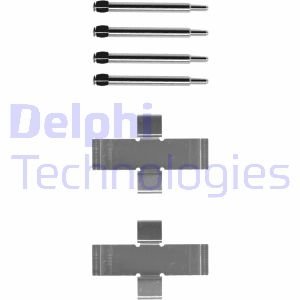 Монтажний комплект., Гальм.колодки Delphi LX0006