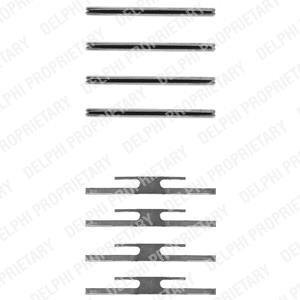 Монтажний комплект гальмівних колодок Delphi LX0055 (фото 1)