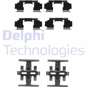 Монтажний комплект., Гальм.колодки Delphi LX0130
