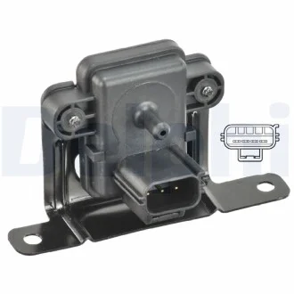 Датчик тиску у впускному колекторі (3 pin) FORD FIESTA IV, FIESTA/HATCHBACK, FIESTA/MINIVAN, FOCUS I, FOCUS I/KOMBI, TOURNEO CONNECT, TRANSIT CONNECT 1.8D 08.95-12.13 Delphi PS10126