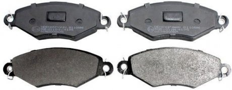 Тормозные колодки дисковые передние Peugeot 206,306 1.1-1.9 93- Denckermann B110596