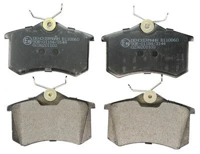 Комплект гальмівних колодок задніх Peugeot 405 / Renault Megane CC III (EZ0 / 1) 10- / VW Golf / Scoda Octavia / Passat Denckermann B110860 (фото 1)