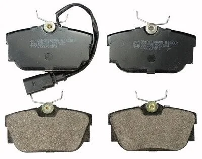 Тормозные колодки дисковые задние (С датчиком) VAG T4 97- Denckermann B110901 (фото 1)