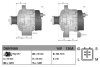 Генератор (14В, 130А, новий із заставою) TOYOTA HIACE / COMMUTER V, HIACE V, LAND CRUISER, LAND CRUISER PRADO 2.5D/3.0D 09.02- DENSO DAN1069 (фото 3)