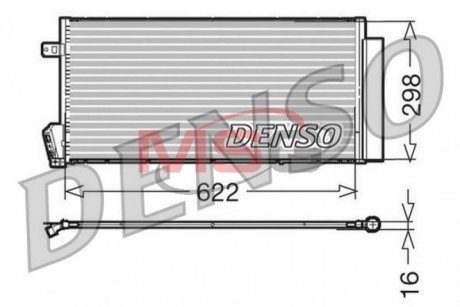 Радиатор кондиционера DENSO DCN09018