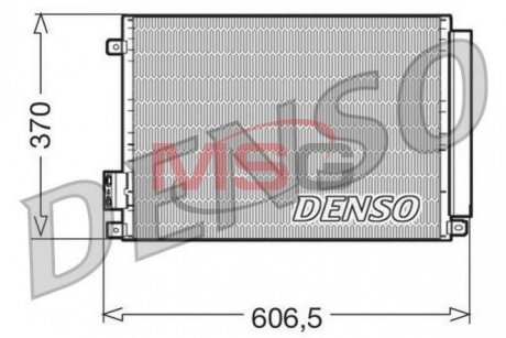Конденсатор кондицiонера FIAT/FORD 500/Ka "09,1,4 "07>> DENSO DCN09045 (фото 1)