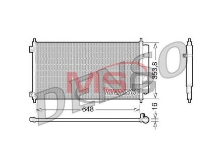 Конденсатор кондицiонера HONDA Accord/Crosstour DENSO DCN40010