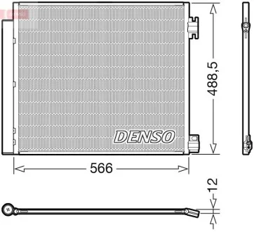 Конденсатор кондицiонера NISSAN/RENAULT Qashqai/X-Trail/Kadjar/Koleos "13>> DENSO DCN46026