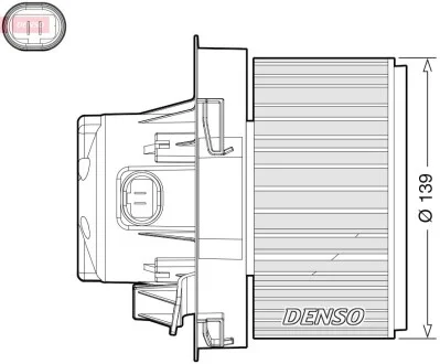 Вентилятор салону PEUGEOT 207 2006 - DENSO DEA21012