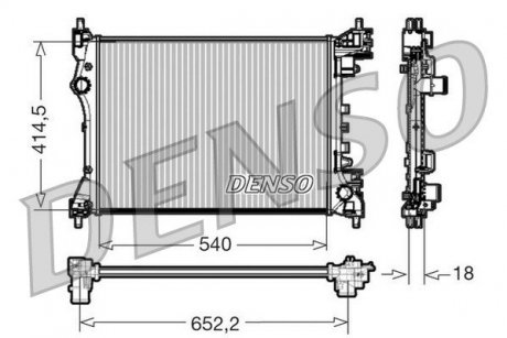 FT DOBLO 1,4 Радиатор [11-] DENSO DRM01005 (фото 1)