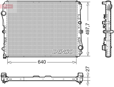 Радіатор MERCEDES GLC/E/S \&#039;\&#039;16&gt;&gt; DENSO DRM17116 (фото 1)