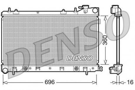 Конденсер DENSO DRM36002 (фото 1)