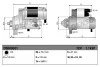 Стартер (12В, 1,1кВт, новий) VOLVO C30, S40 II, V50 FORD B-MAX, C-MAX, C-MAX II, ECOSPORT, FIESTA IV, FIESTA V, FIESTA VI, FOCUS C-MAX, FOCUS I, FOCUS II, FOCUS III 1.2-1.8 08.95- DENSO DSN3001 (фото 3)