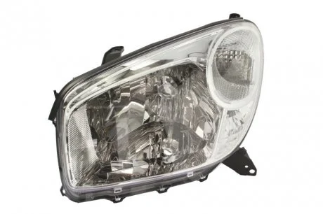 Фара левая сторона H4 с поворотником, авт. регул. 1/04- [] DEPO 212-11F6L-LD-EM