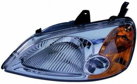 Фара левая сторона H4 с оранж. указ. поворота, автом. регул. -10/03 [] DEPO 217-1134L-LD-EM