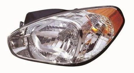 Фара ліва сторона H4 з поворотником, авт. регулювання 06- [] DEPO 221-1140L-LD-EM