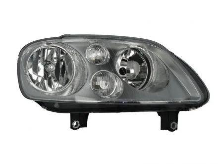 Фара права H7/H7, електрорегулювання, хром. рамка, (Touran -11/06, Caddy -09) [] DEPO 441-1172R-LDEM1
