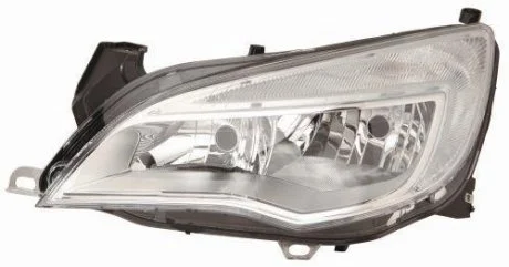 OP ASTRA J 10/09- Фара перед. пра H7/H1, silver rim,автомат, + корректор -6/12 [] DEPO 442-1161RMLDEM1