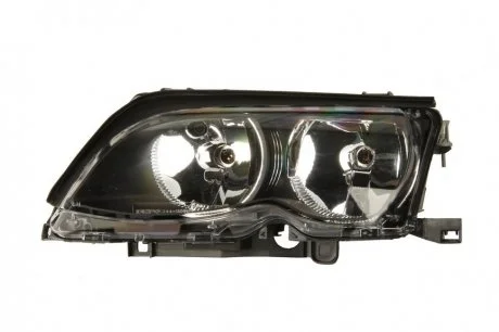 Фара левая сторона H7/H7 SED/TOURING черная рамка 10/01- [] DEPO 444-1128L-LDEM2