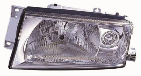Фара левая сторона H4 авт.регул. 9/00- (без противотум.) [] DEPO 665-1106L-LDBEM