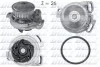 Водяний насос помпа AUDI 100 200 80 90 COUPE QUATTRO / VW PASSAT (32B) SANTANA (32B) DOLZ A152 (фото 1)