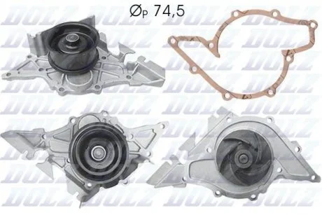Водяной насос помпа AUDI A4 (8D2, B5) A6 (4B, C5) ALLROAD (4BH) DOLZ A195