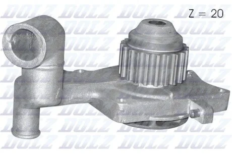 Водяний насос помпа FORD Escort 81 Express (AVA) / Escort III (GAA) / Escort III (ALD) / Escort III (AWA) DOLZ F107