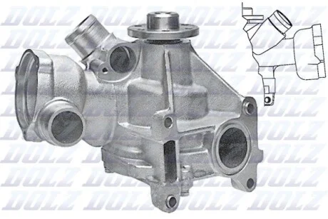 Водяний насос помпа MB 190 (W201) COUPE (C124) E-CLASS (W124) G-CLASS (W463) KOMBI (S124) S-CLASS (W126) S DOLZ M174