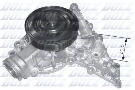 Водяной насос помпа MERCEDES W203 / 211 2,8-3,5 05-12 DOLZ M233 (фото 1)